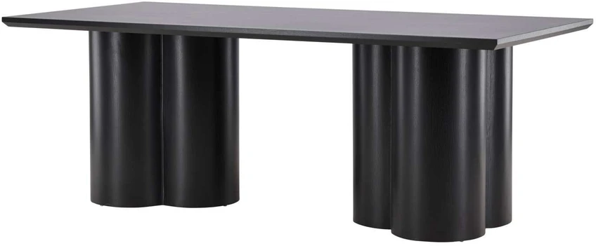 Venture Design Valgomasis stalas, Olivia, 210x100 cm, Juodas