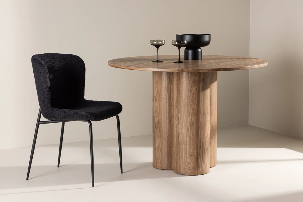 Venture Design Valgomasis stalas, Olivia, ⌀110 cm, Ruda