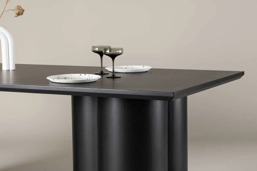 Venture Design Valgomasis stalas, Olivia, 210x100 cm, Juodas