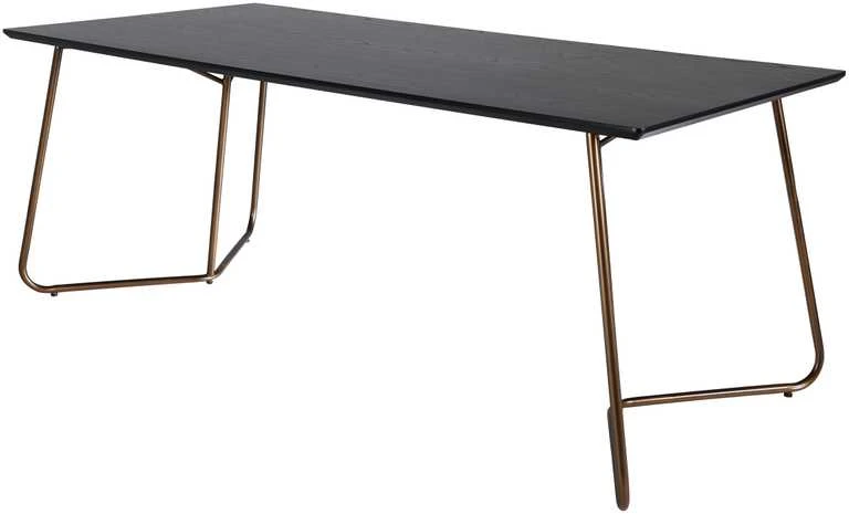 Venture Design Valgomasis stalas, Petra, 75x190x90 cm, Juodas
