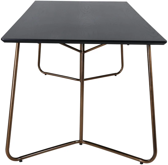 Venture Design Valgomasis stalas, Petra, 75x190x90 cm, Juodas