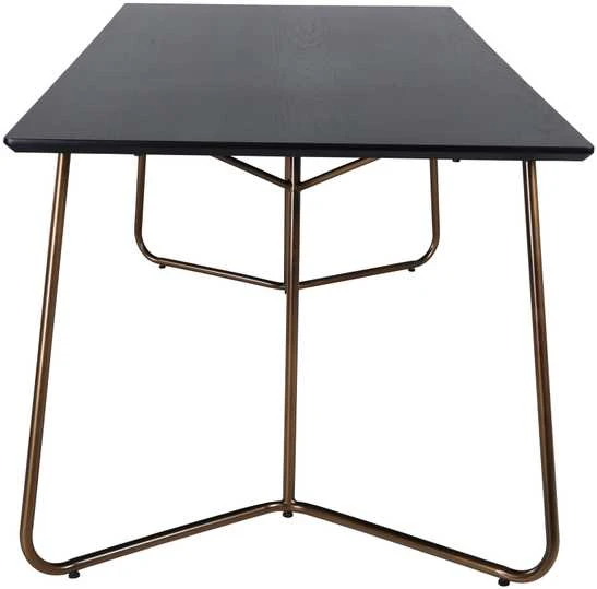 Venture Design Valgomasis stalas, Petra, 75x190x90 cm, Juodas