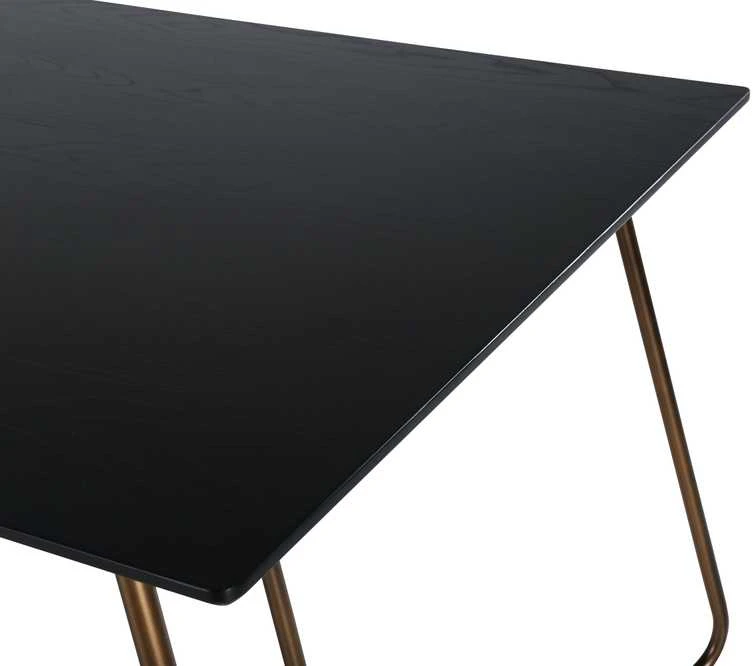 Venture Design Valgomasis stalas, Petra, 75x190x90 cm, Juodas