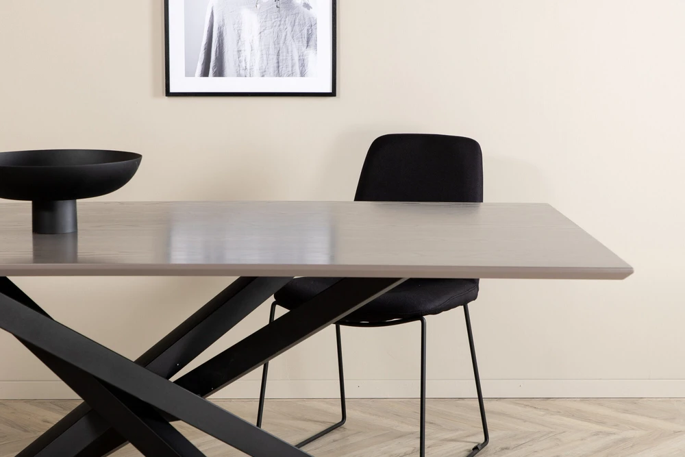 Venture Design Valgomasis stalas, Piazza, 180x76x90 cm, Juodas