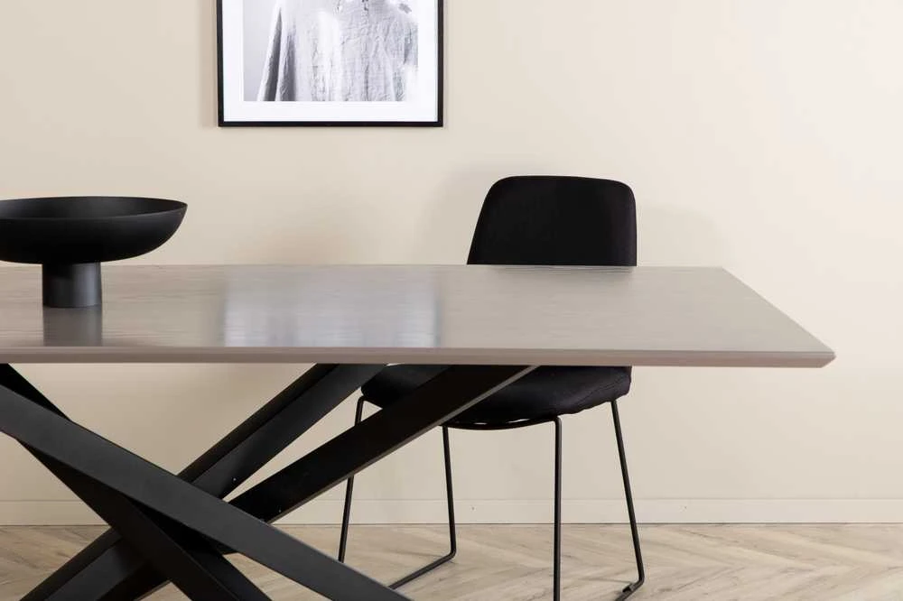 Venture Design Valgomasis stalas, Piazza, 180x76x90 cm, Juodas