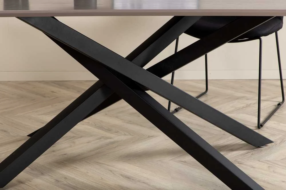 Venture Design Valgomasis stalas, Piazza, 180x76x90 cm, Juodas