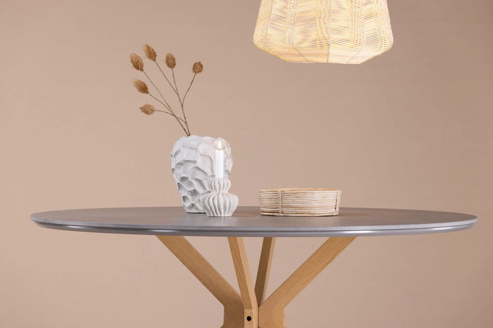 Venture Design Valgomasis stalas, Piazza, ø120 cm, Pilka