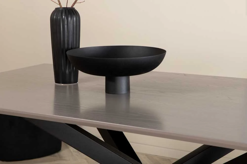 Venture Design Valgomasis stalas, Piazza, 180x76x90 cm, Juodas