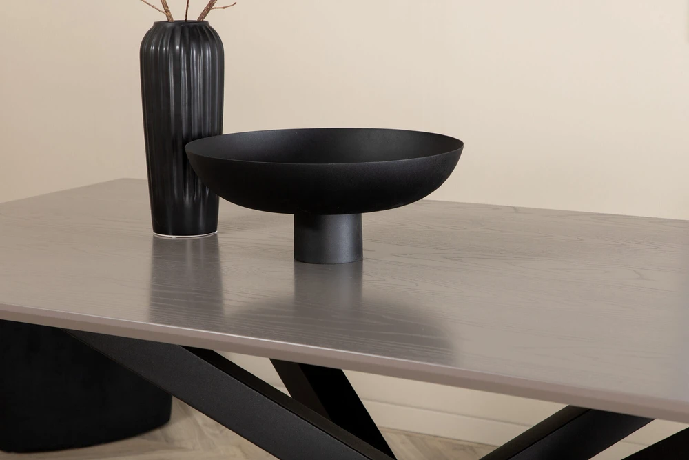 Venture Design Valgomasis stalas, Piazza, 180x76x90 cm, Juodas