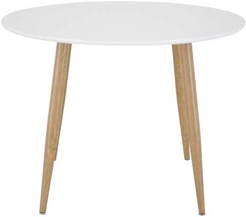 Venture Design Valgomasis stalas, Plaza apvalus stalas, ø100 cm, Balta