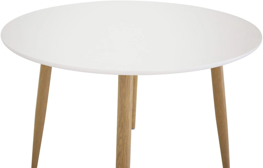 Venture Design Valgomasis stalas, Plaza apvalus stalas, ø100 cm, Balta