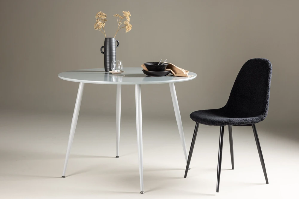 Venture Design Valgomasis stalas, Plaza, ⌀100 cm, Pilka
