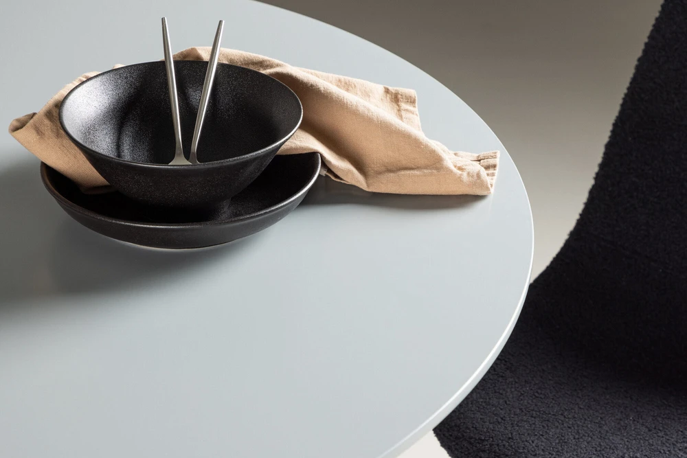 Venture Design Valgomasis stalas, Plaza, ⌀100 cm, Pilka