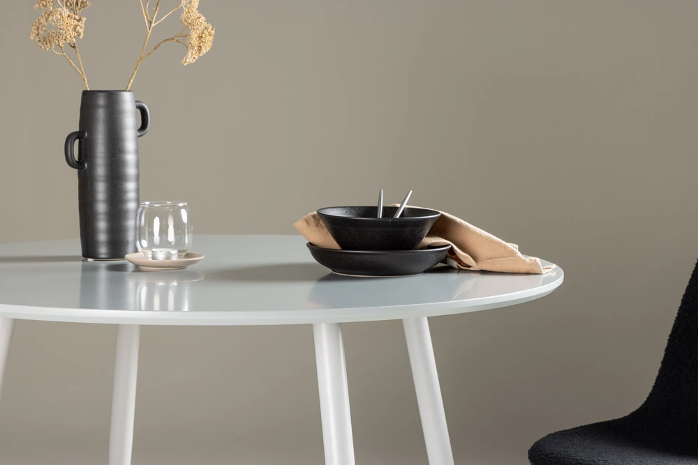 Venture Design Valgomasis stalas, Plaza, ⌀100 cm, Pilka