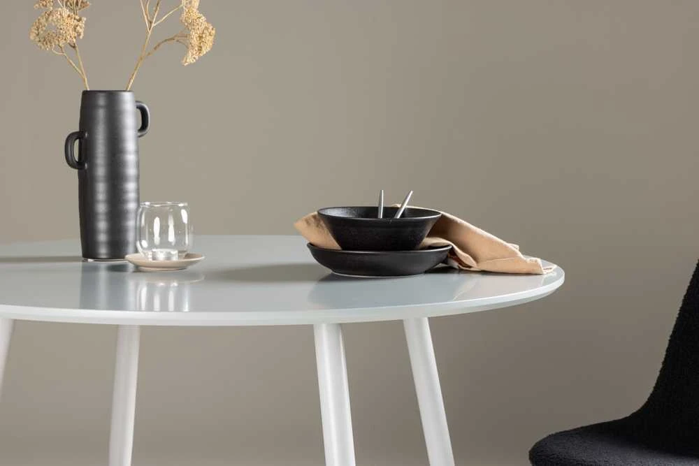 Venture Design Valgomasis stalas, Plaza, ⌀100 cm, Pilka
