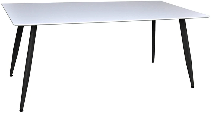 Venture Design Valgomasis stalas, Polar Matbord, 180x90 cm, Balta/Juoda