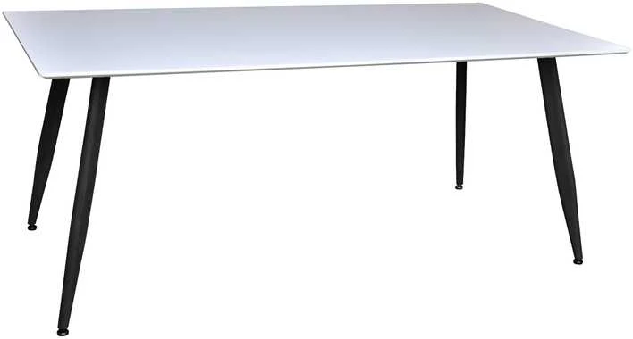 Venture Design Valgomasis stalas, Polar Matbord, 180x90 cm, Balta/Juoda