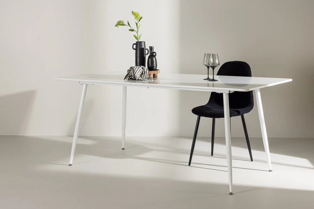 Venture Design Valgomasis stalas, Silar, 90x180 cm, Balta