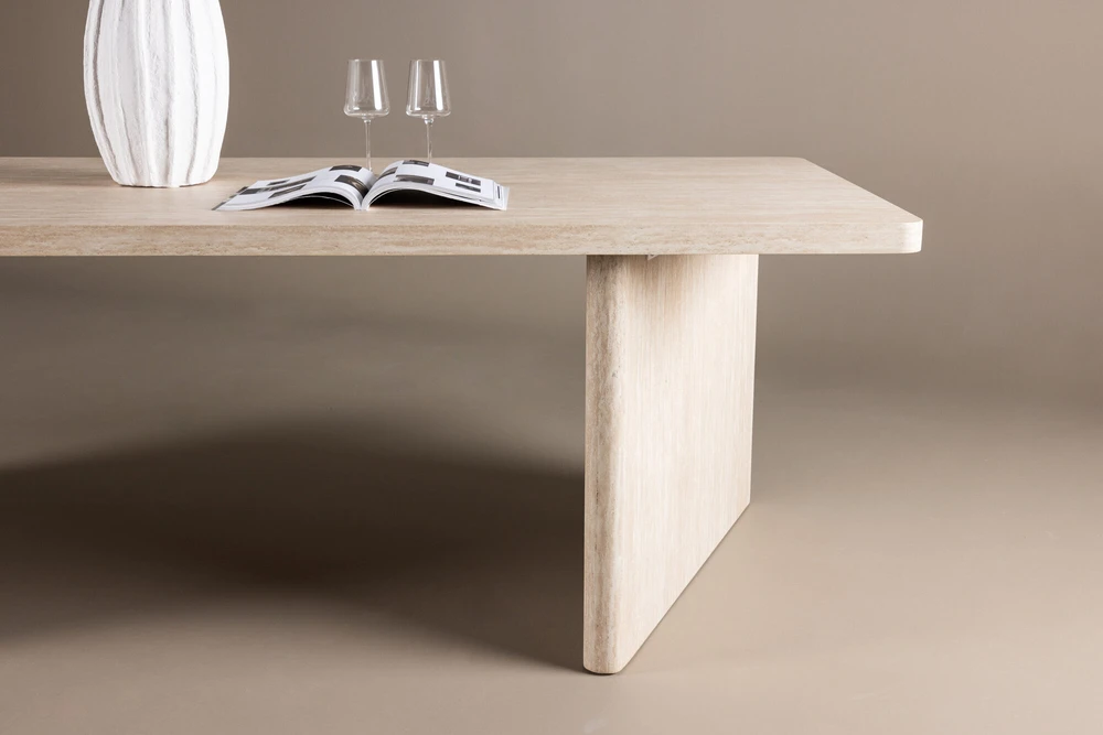 Venture Design Valgomasis stalas, Skagen, 240x100 cm, Bėžinės spalva