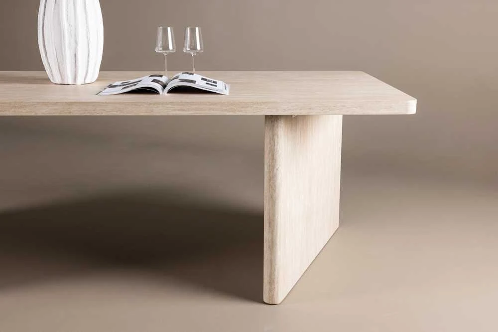 Venture Design Valgomasis stalas, Skagen, 240x100 cm, kreminė spalva