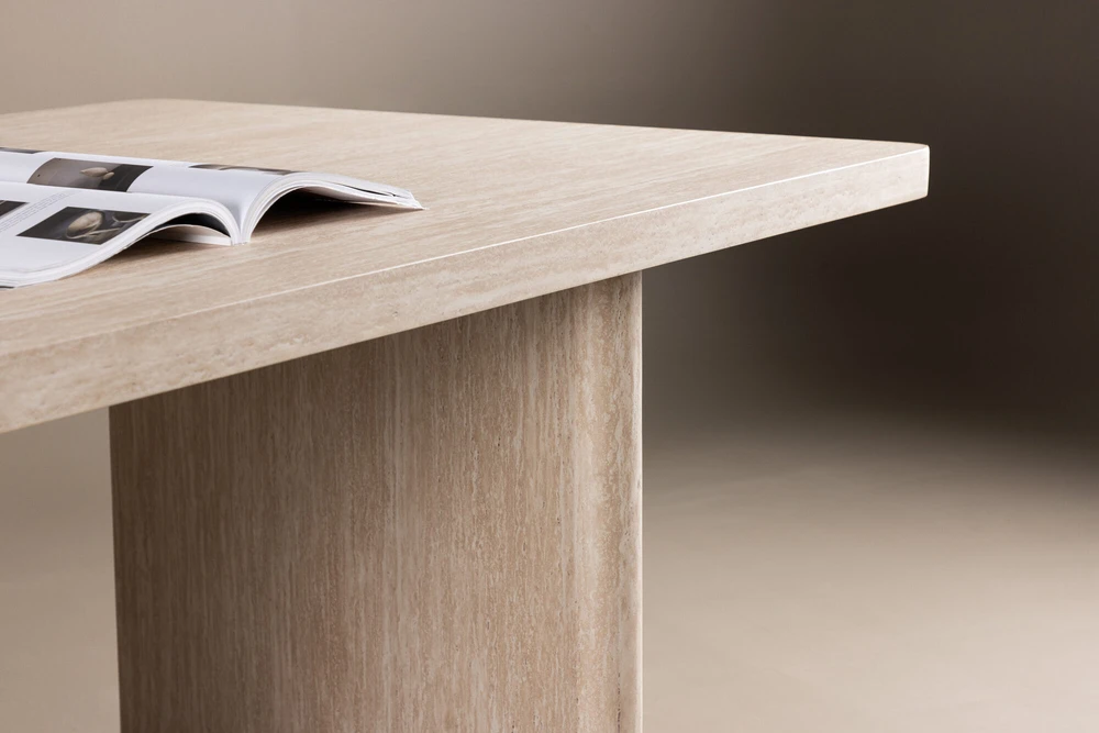 Venture Design Valgomasis stalas, Skagen, 240x100 cm, Bėžinės spalva