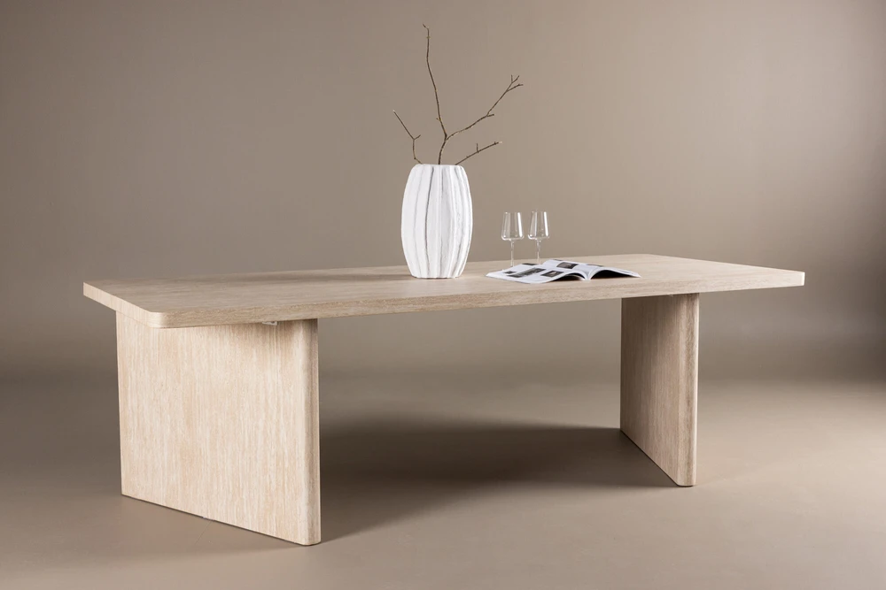 Venture Design Valgomasis stalas, Skagen, 240x100 cm, Bėžinės spalva