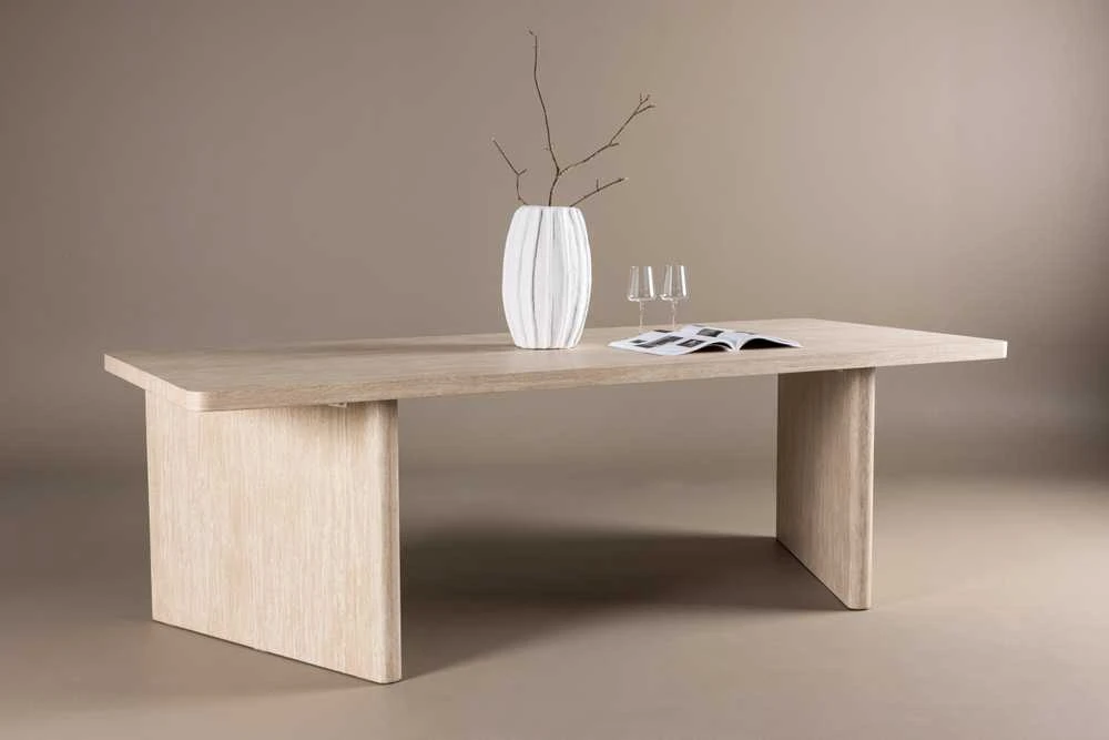 Venture Design Valgomasis stalas, Skagen, 240x100 cm, kreminė spalva