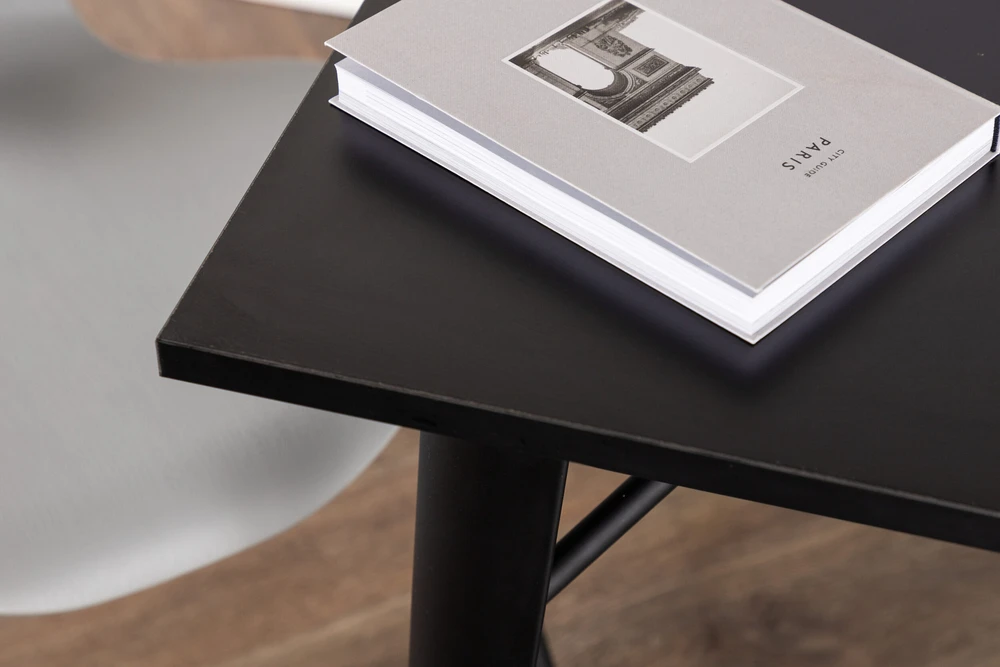 Venture Design Valgomasis stalas, Tempe, 80x80 cm, Juodas