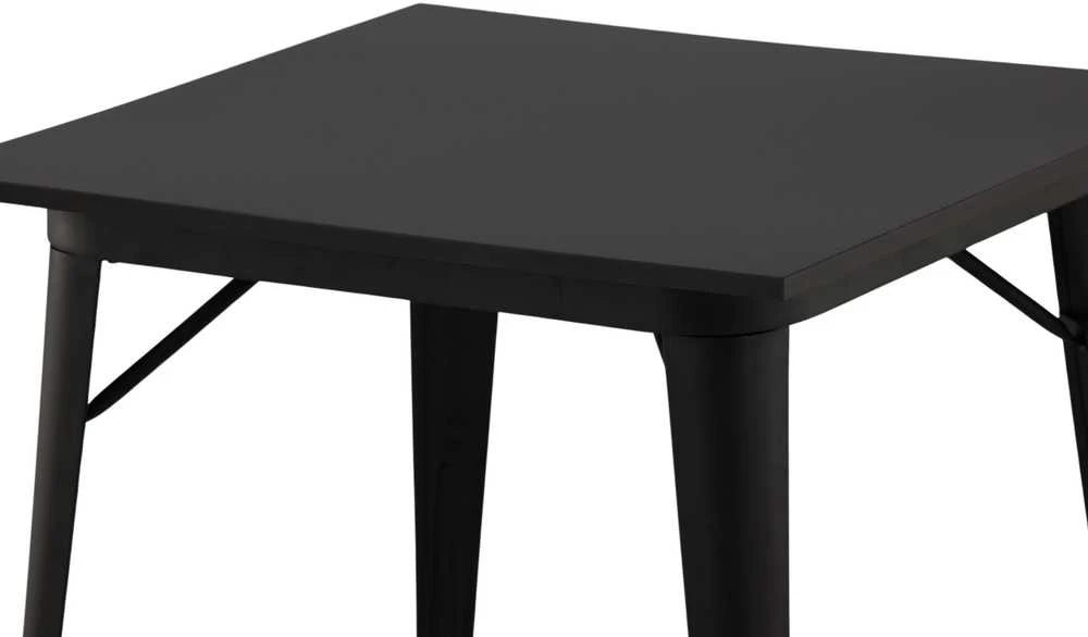 Venture Design Valgomasis stalas, Tempe, 80x80 cm, Juodas