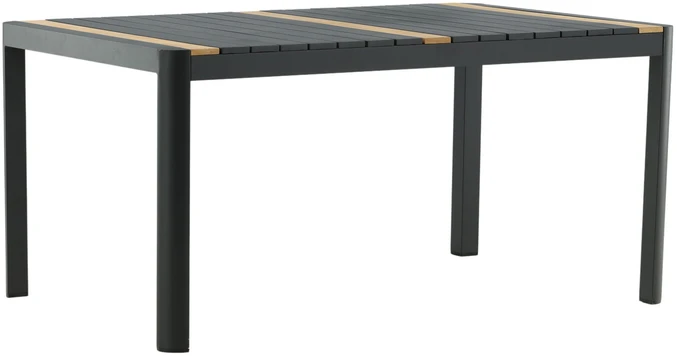Venture Design Valgomasis stalas, Togo, 150x90 cm, Juodas