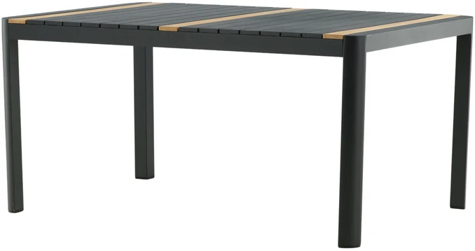 Venture Design Valgomasis stalas, Togo, 150x90 cm, Juodas