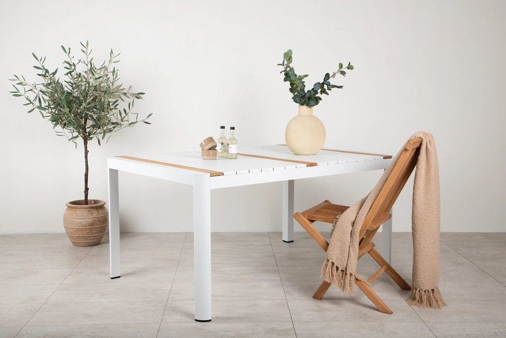 Venture Design Valgomasis stalas, Togo, 150x90 cm, Balta