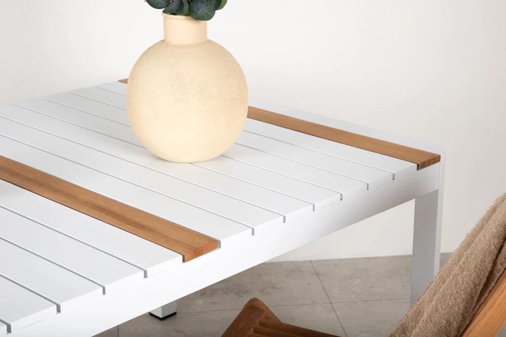 Venture Design Valgomasis stalas, Togo, 150x90 cm, Balta