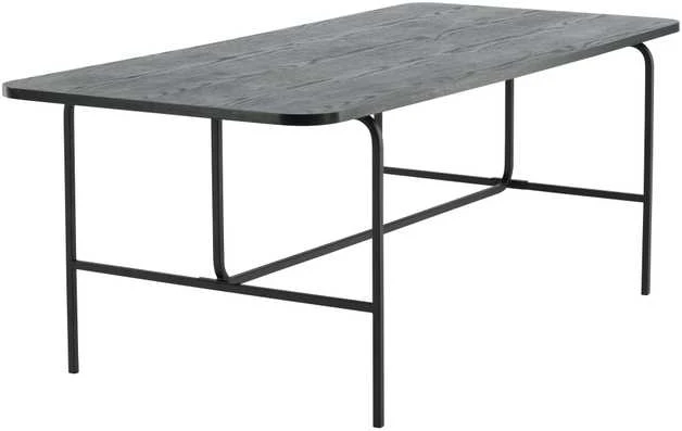 Venture Design Valgomasis stalas, Uno, 200x90 cm, Juodas