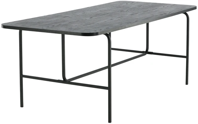 Venture Design Valgomasis stalas, Uno, 200x90 cm, Juodas