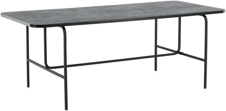 Venture Design Valgomasis stalas, Uno, 200x90 cm, Juodas