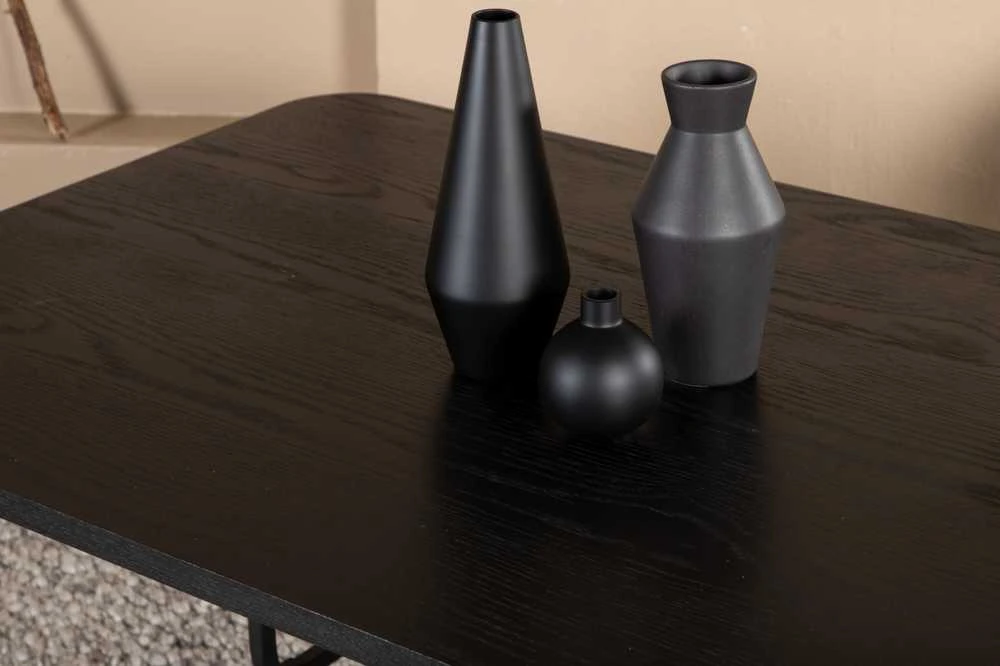 Venture Design Valgomasis stalas, Uno, 200x90 cm, Juodas