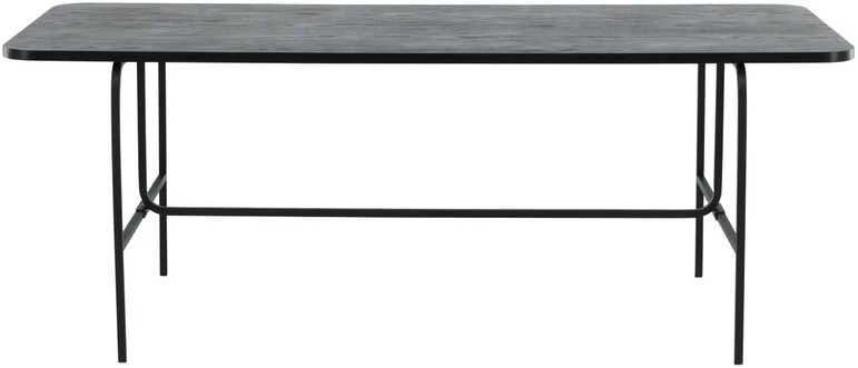 Venture Design Valgomasis stalas, Uno, 200x90 cm, Juodas