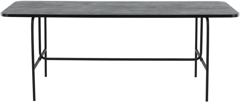 Venture Design Valgomasis stalas, Uno, 200x90 cm, Juodas