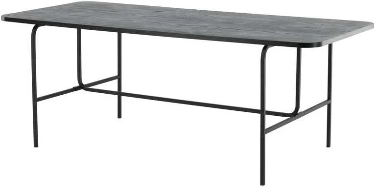 Venture Design Valgomasis stalas, Uno, 200x90 cm, Juodas