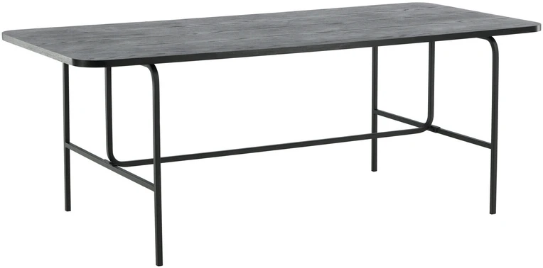 Venture Design Valgomasis stalas, Uno, 200x90 cm, Juodas