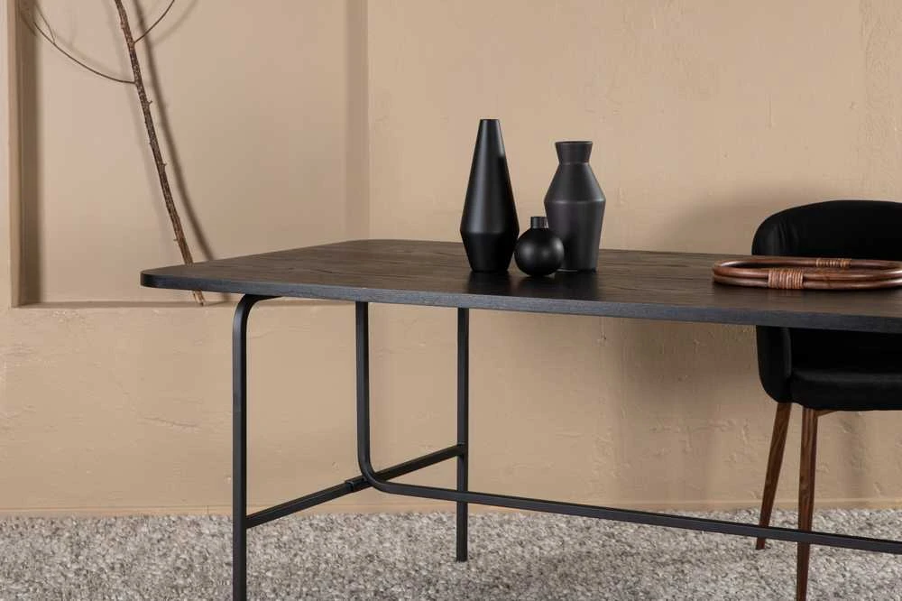 Venture Design Valgomasis stalas, Uno, 200x90 cm, Juodas