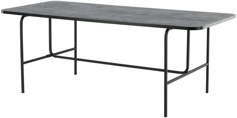 Venture Design Valgomasis stalas, Uno, 200x90 cm, Juodas