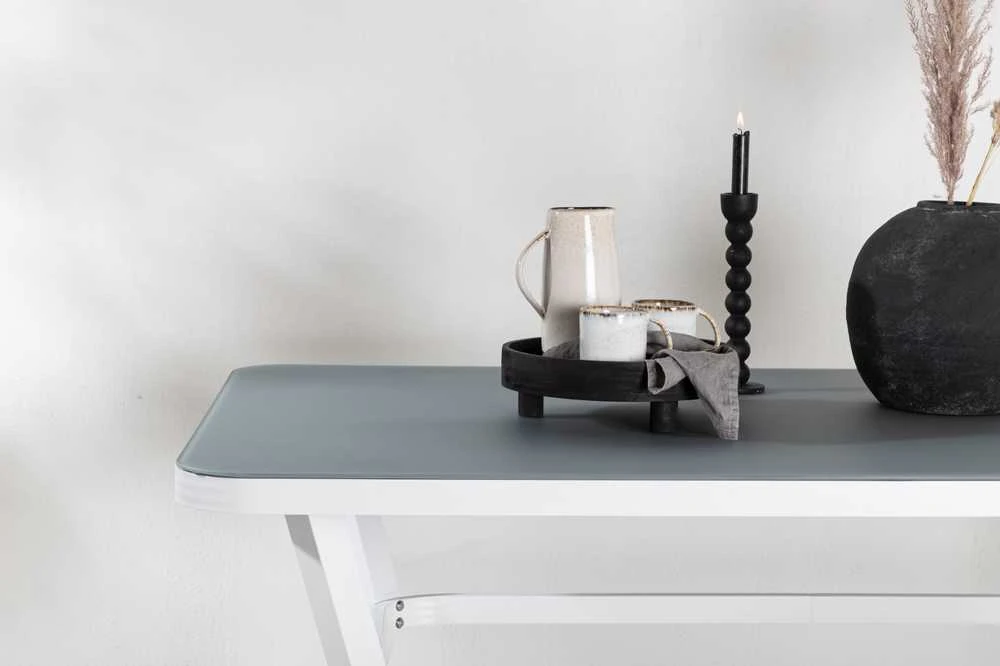 Venture Design Valgomasis stalas, Virya, 160x90 cm, Pilka