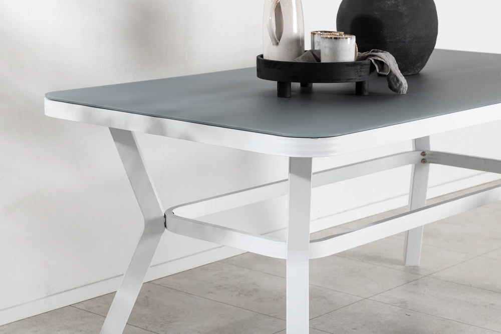 Venture Design Valgomasis stalas, Virya, 160x90 cm, Pilka