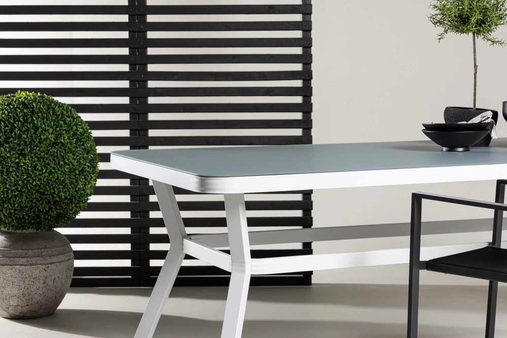Venture Design Valgomasis stalas, Virya, 74x200x100 cm, Balta