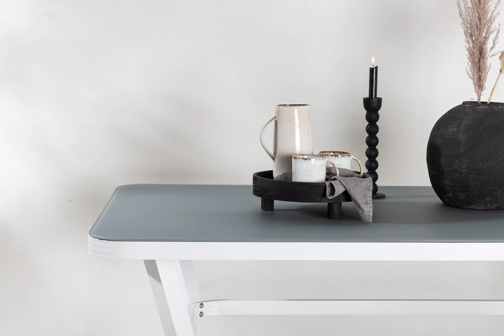 Venture Design Valgomasis stalas, Virya, 160x90 cm, Pilka