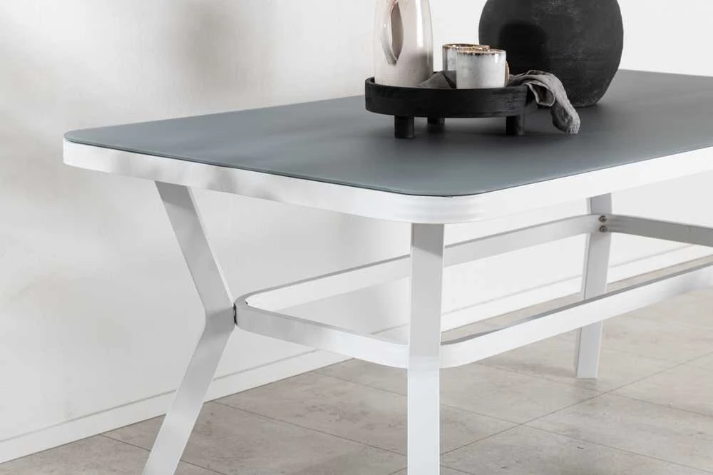 Venture Design Valgomasis stalas, Virya, 160x90 cm, Pilka