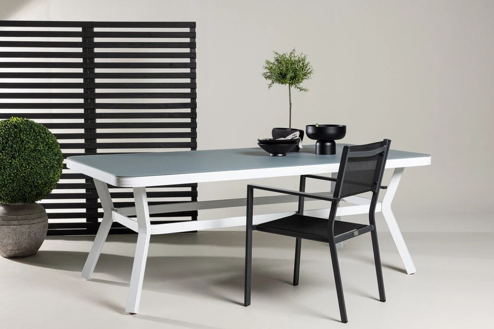 Venture Design Valgomasis stalas, Virya, 74x200x100 cm, Balta