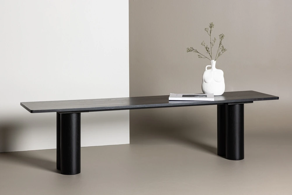 Venture Design Valgomasis suolė, Olivia, 180x45x40 cm, Juoda